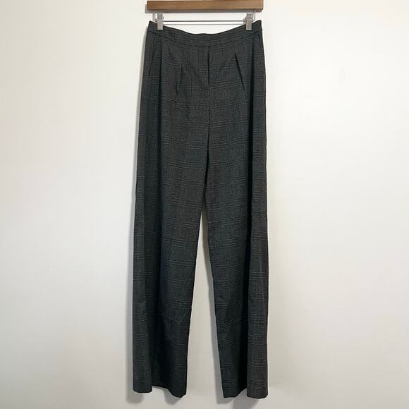 Halogen Plaid Straight Leg Pants in Grey | 2 - Picture 4 of 8